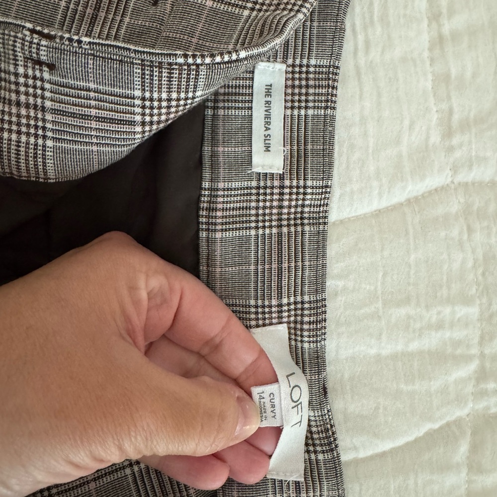 Loft Plaid Riviera Slim - Picture 3 of 4
